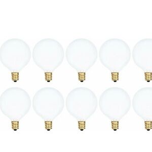 LED Globe Bulb Pack — Frosted White (12-Pack)